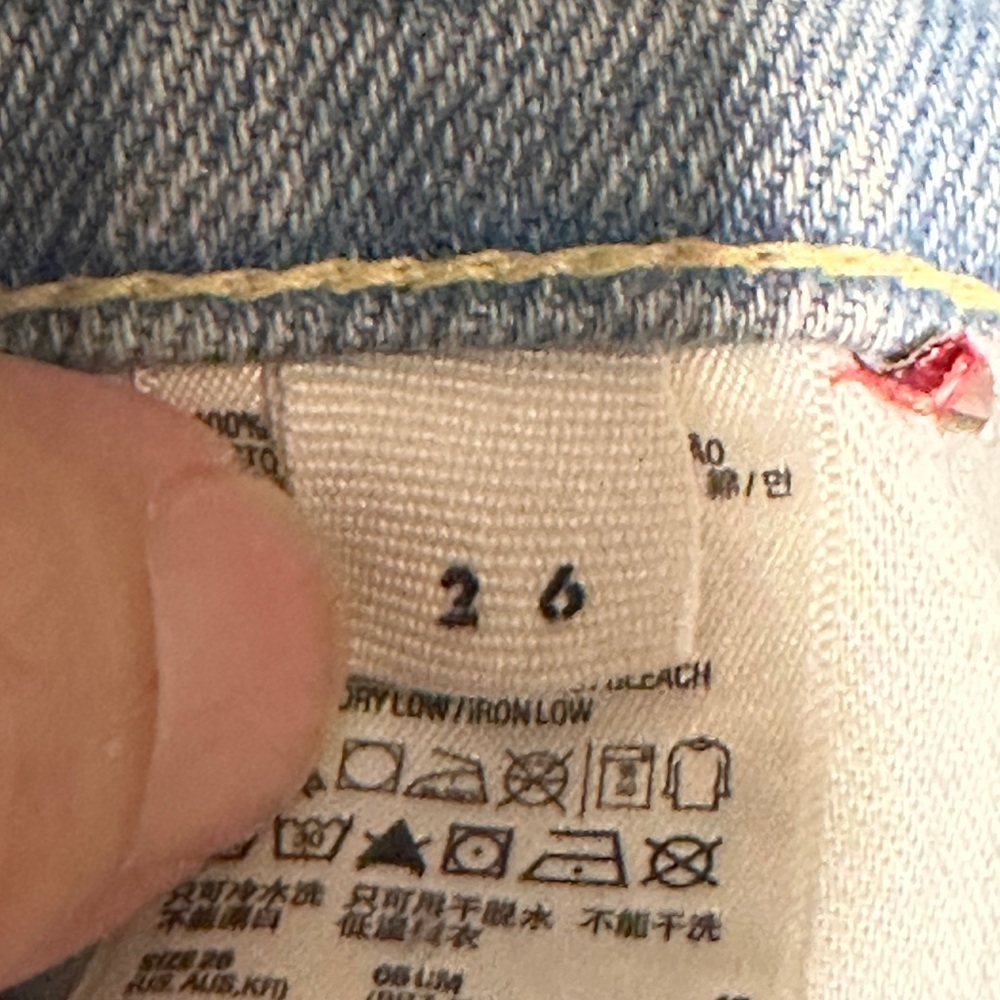 American Apparel Light Blue Jean Shorts - Picture 4 of 5